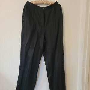 Vintage pleated 100% linen pants Giorgio Armani Le Collezione size 12